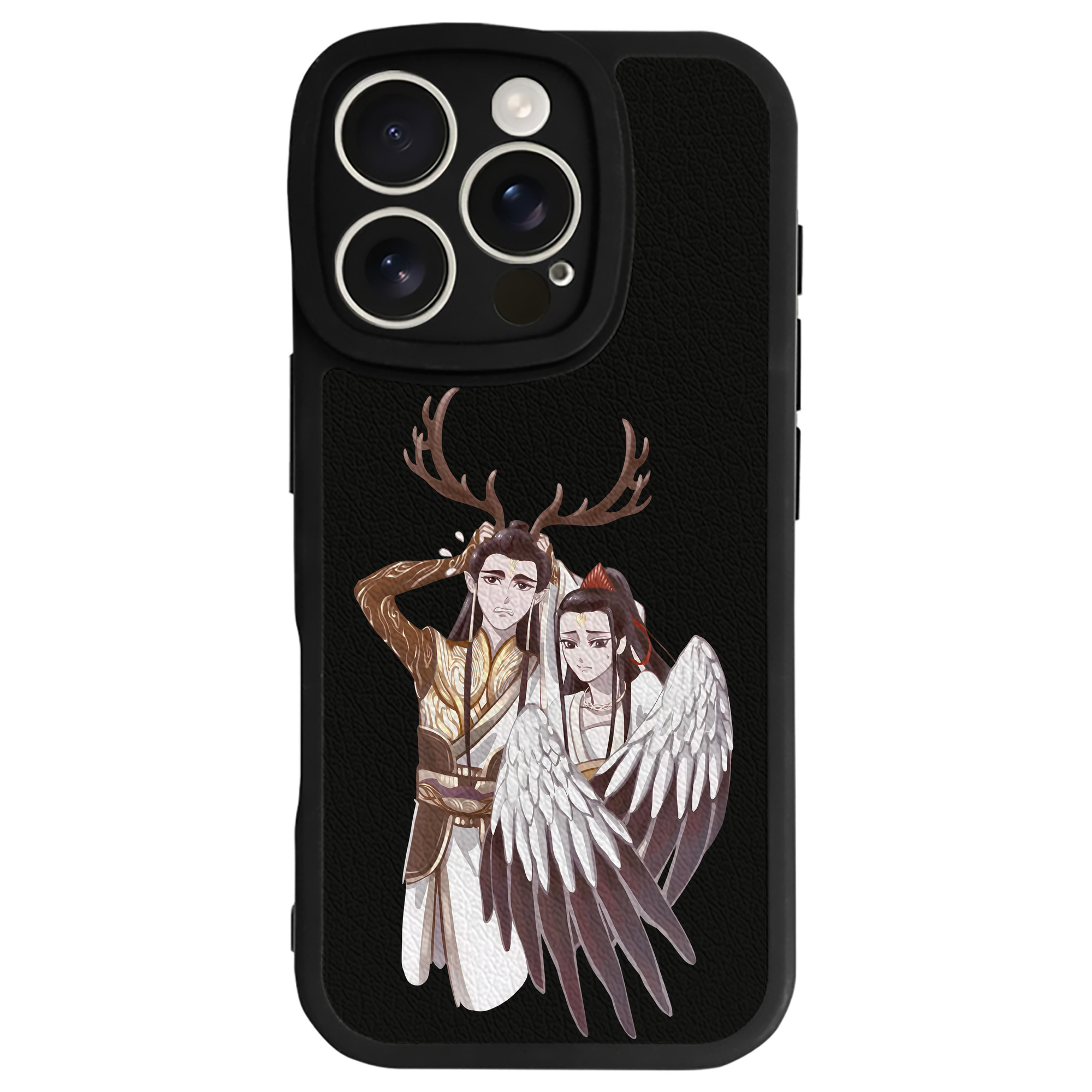 （画像用） Ne Zha 2 ナタ 魔童の大暴れ 【iPhone 16シリーズ対応】シリコンスマホケース（レザー調） 材質：シリコン